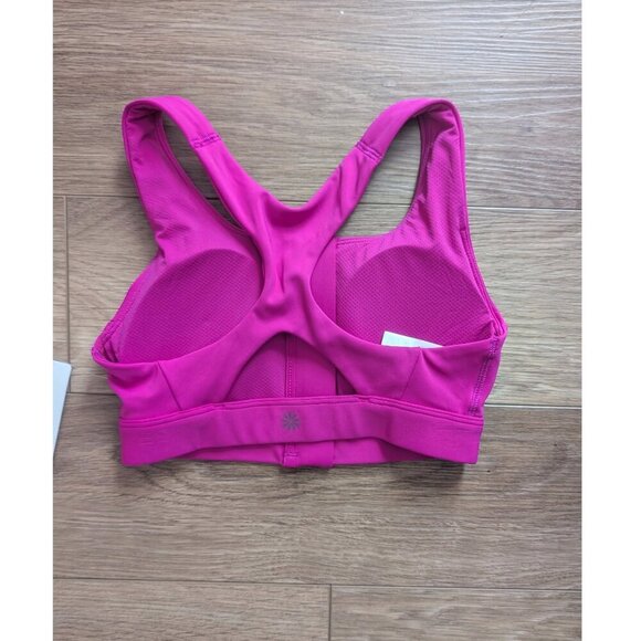 Athleta | Ultimate Zip Front Bra D-DD In Magenta - Picture 3 of 9